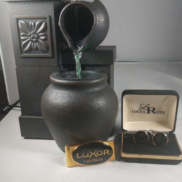 Black louis roth Cuff links and money clip - Picture 2 of 2